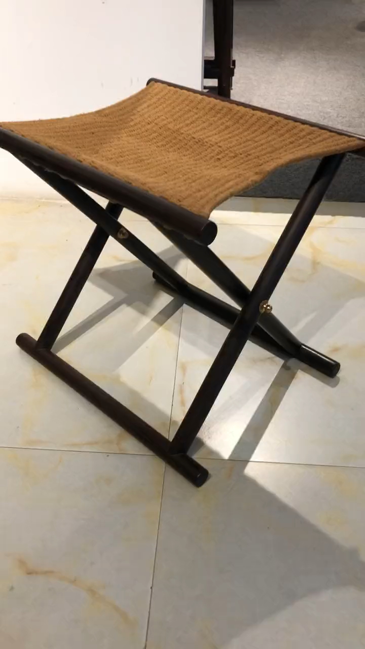 大红酸枝交趾黄檀#简约而不简单,马扎椅.