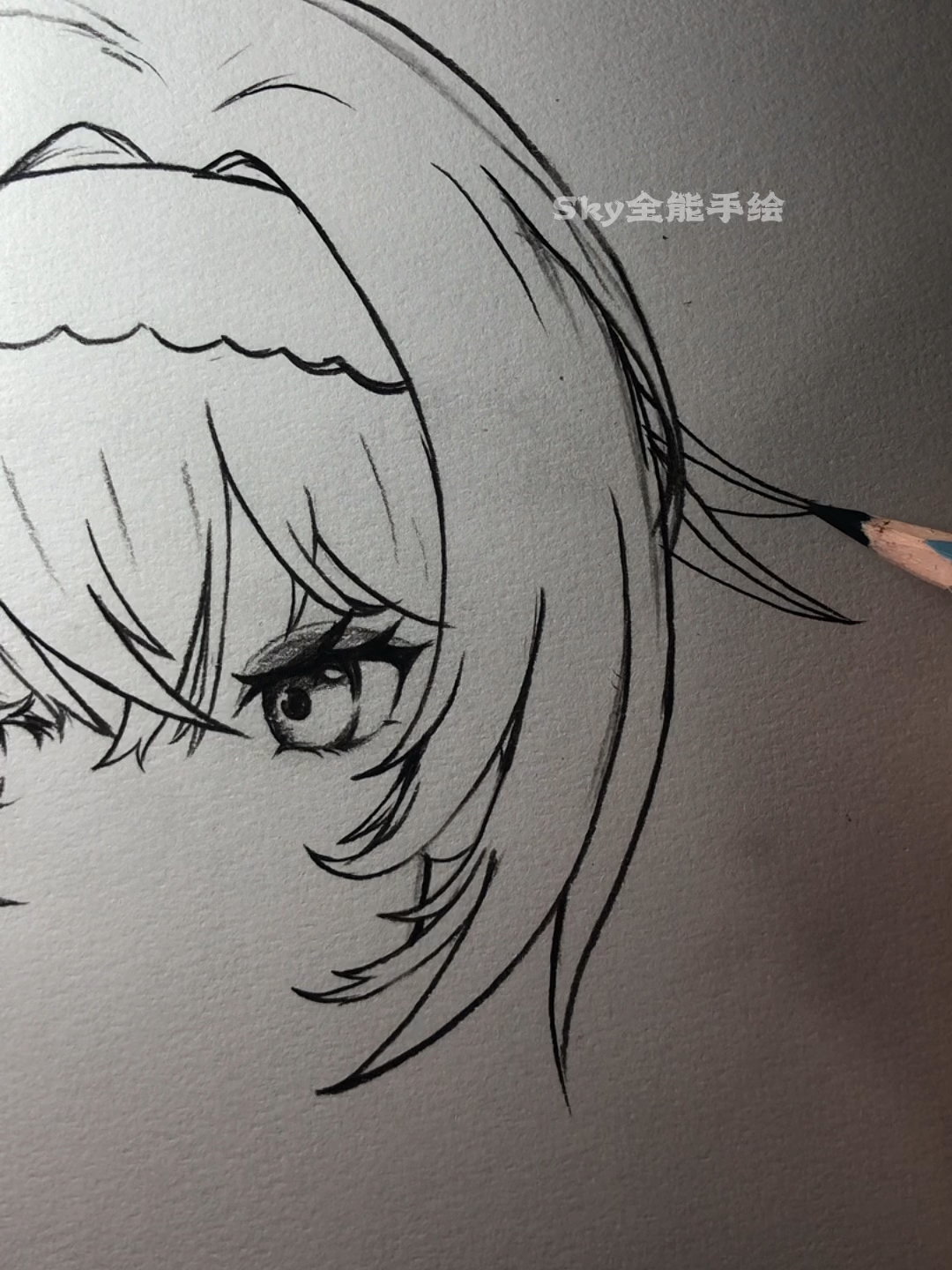 画画原来如此简单#手绘原神人物角色优菈过程-度小视