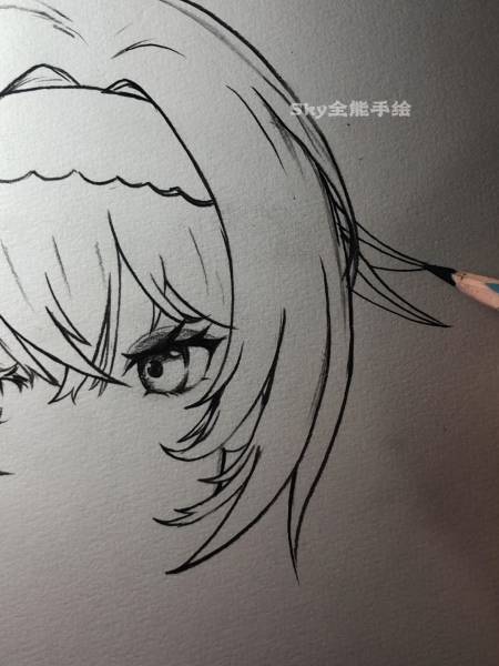 画画原来如此简单#手绘原神人物角色优菈过程-度小视