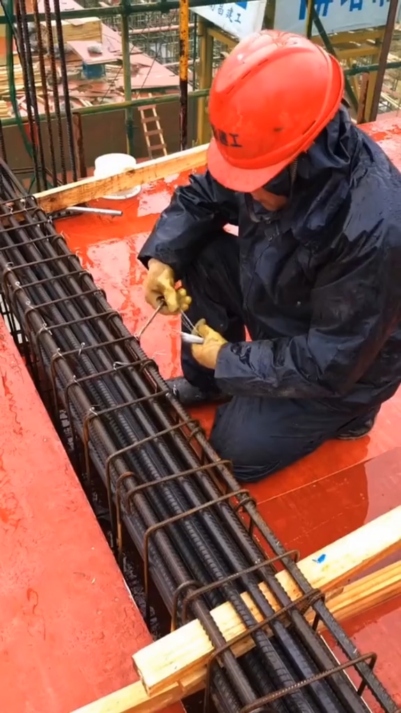 钢筋工#男人能吃苦,靠钢筋绑扎,以图说话.