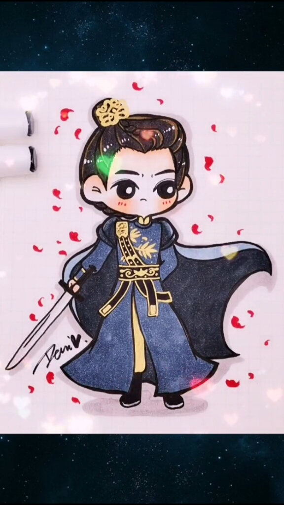 绘画#来个芊芊配套款韩烁吧