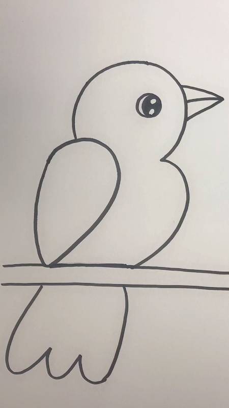 画画原来如此简单#2和3画小鸟