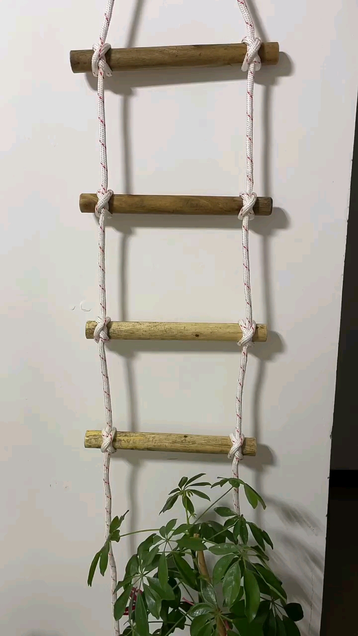 制作绳梯的打结方法!