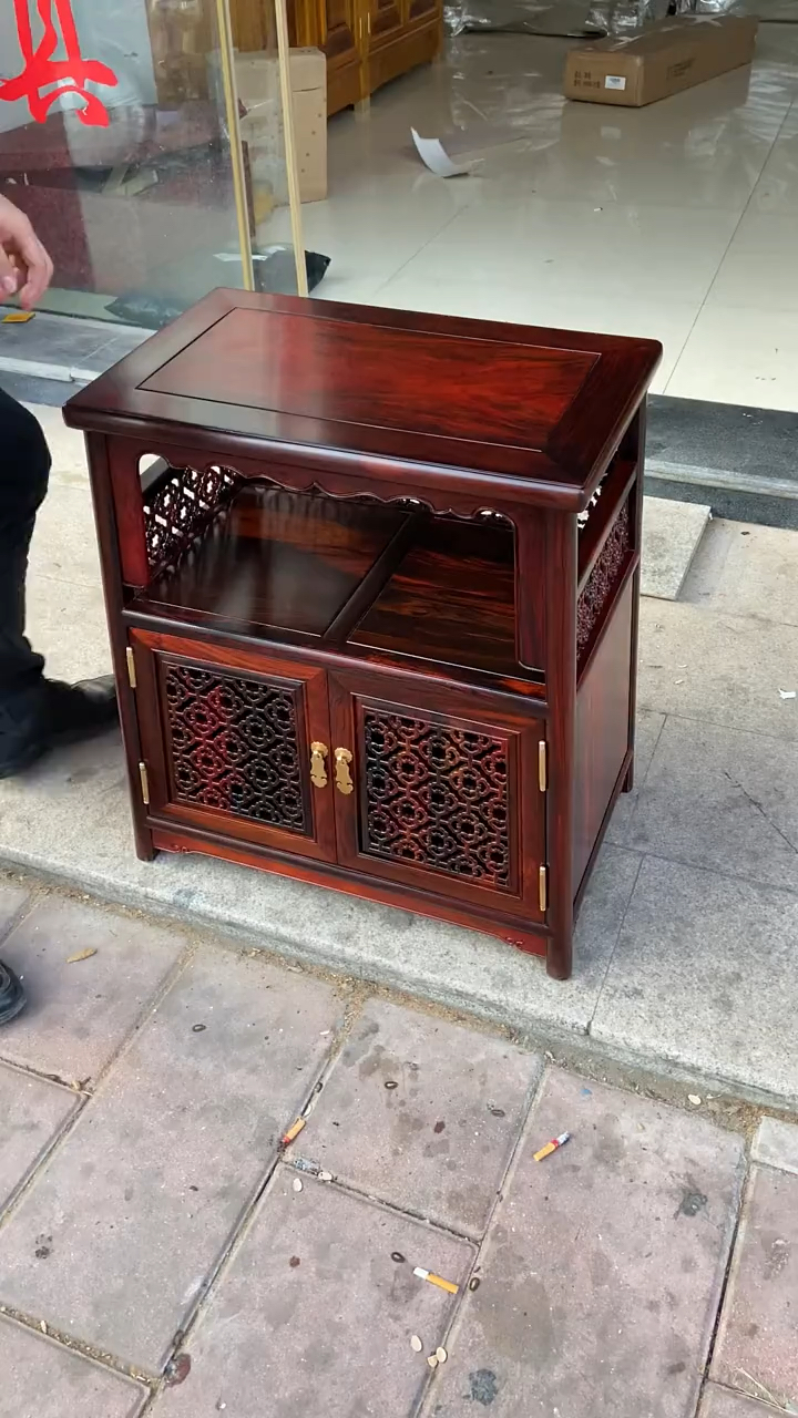 古典红木家具大红酸枝茶水柜收纳柜多功能柜