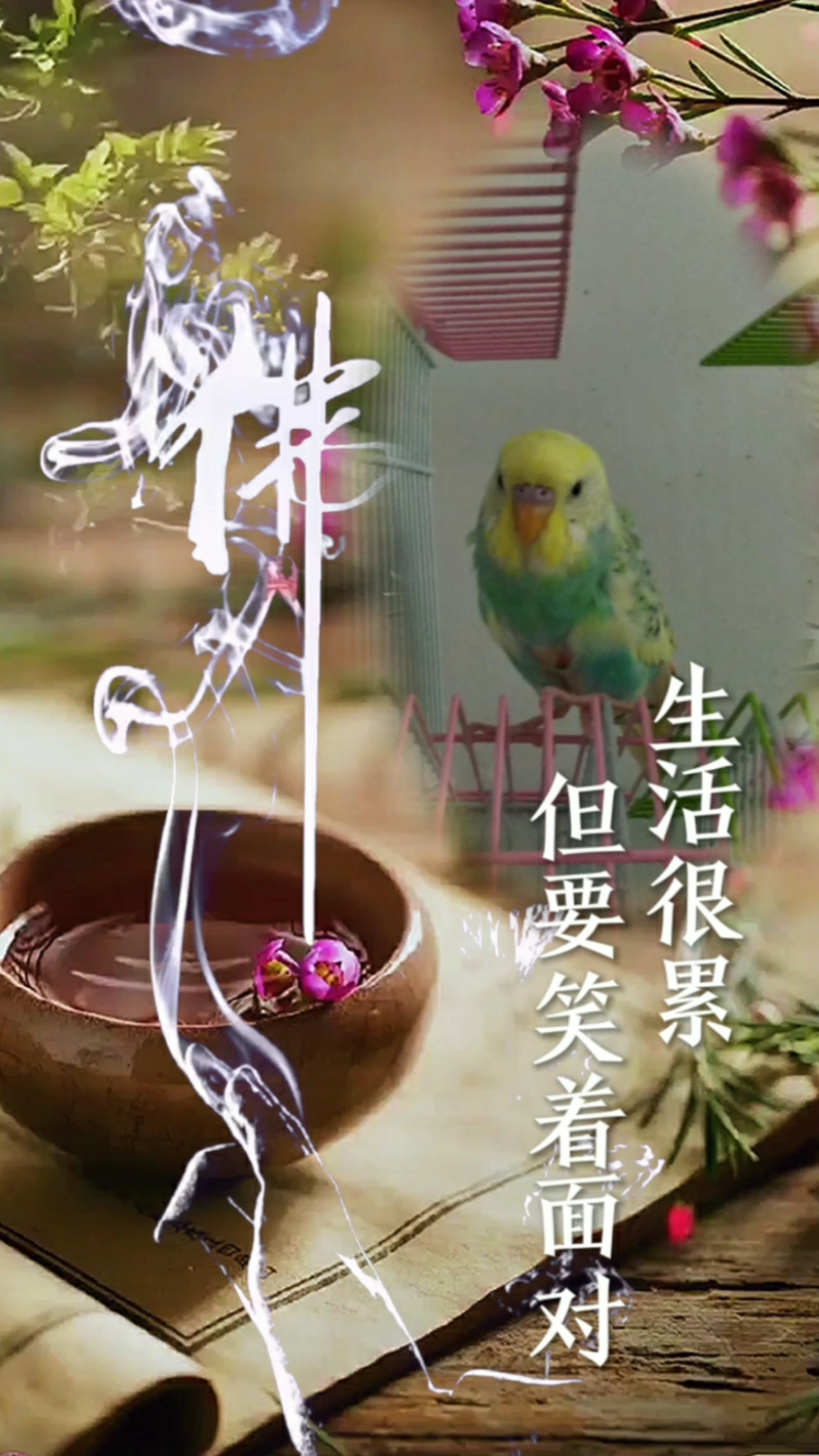 情感文苑#生活很累,但要笑着面对