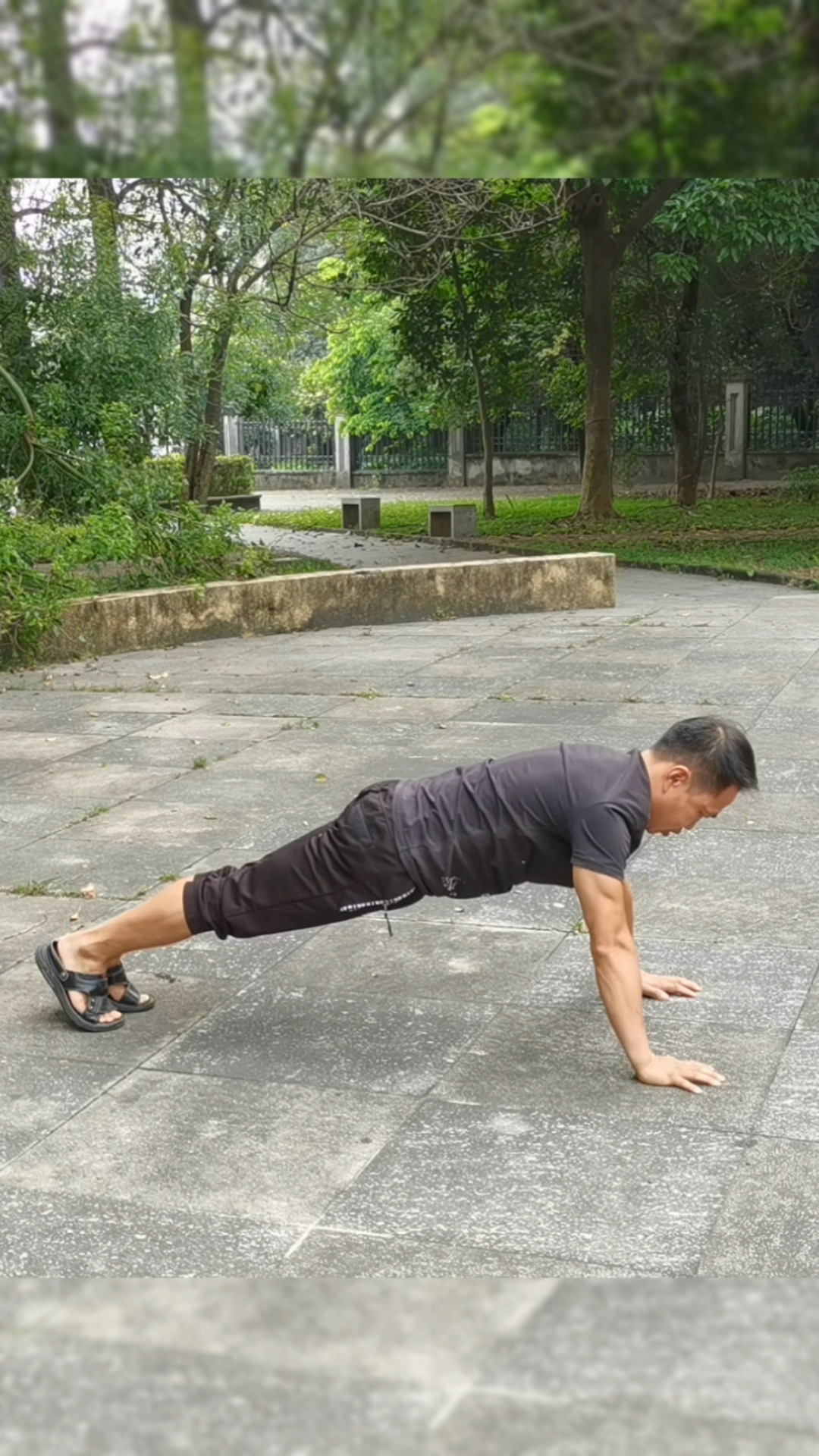 俯卧撑#标准俯卧撑示范,你做对了吗?