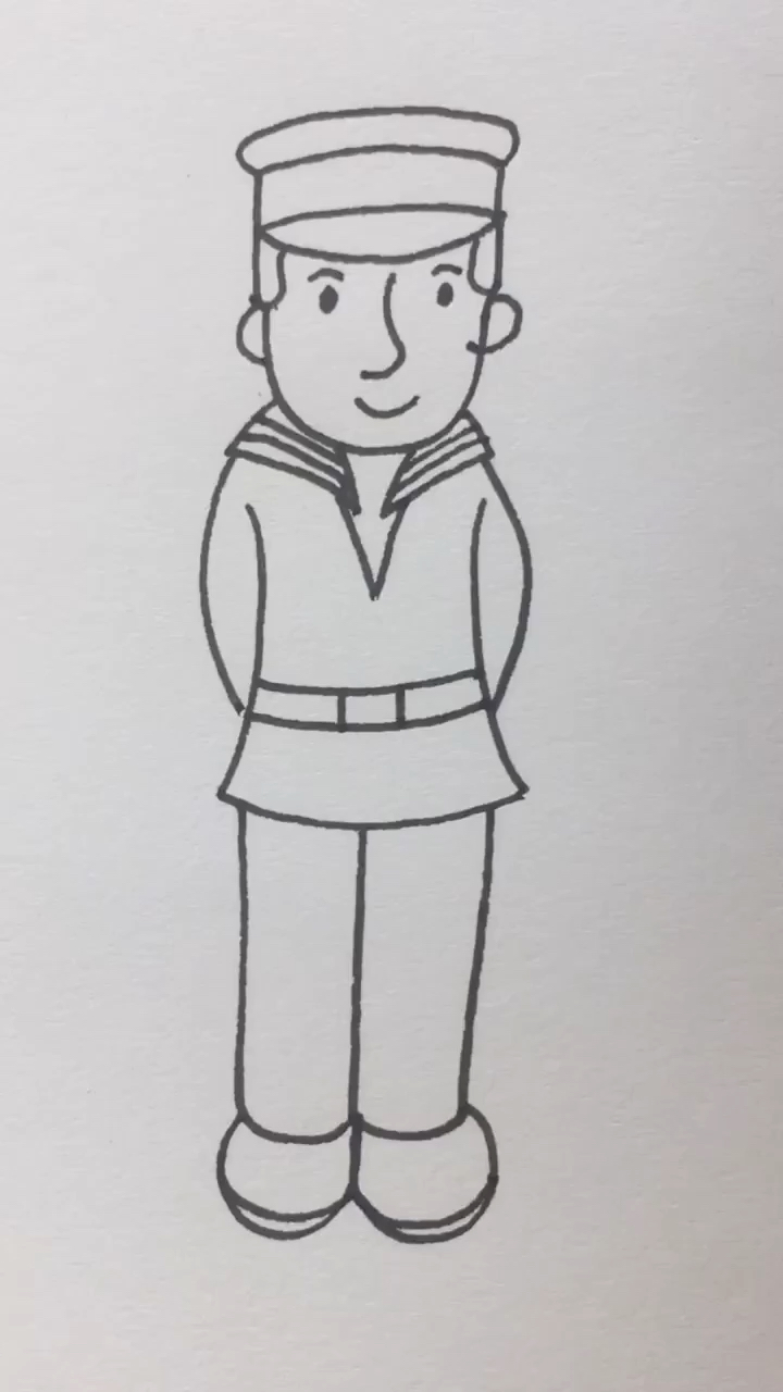 画画原来如此简单#学画水军