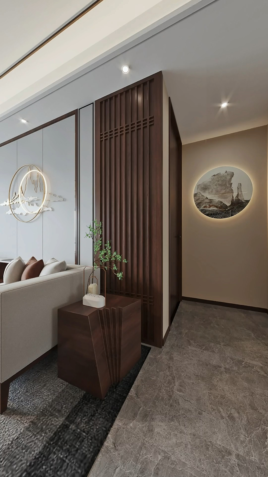 元素融入到现代设计当中,取其形,表其意,新中式风格家具构造东方诗意