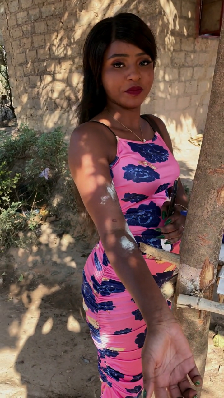 非洲#非洲美女每天都不带.