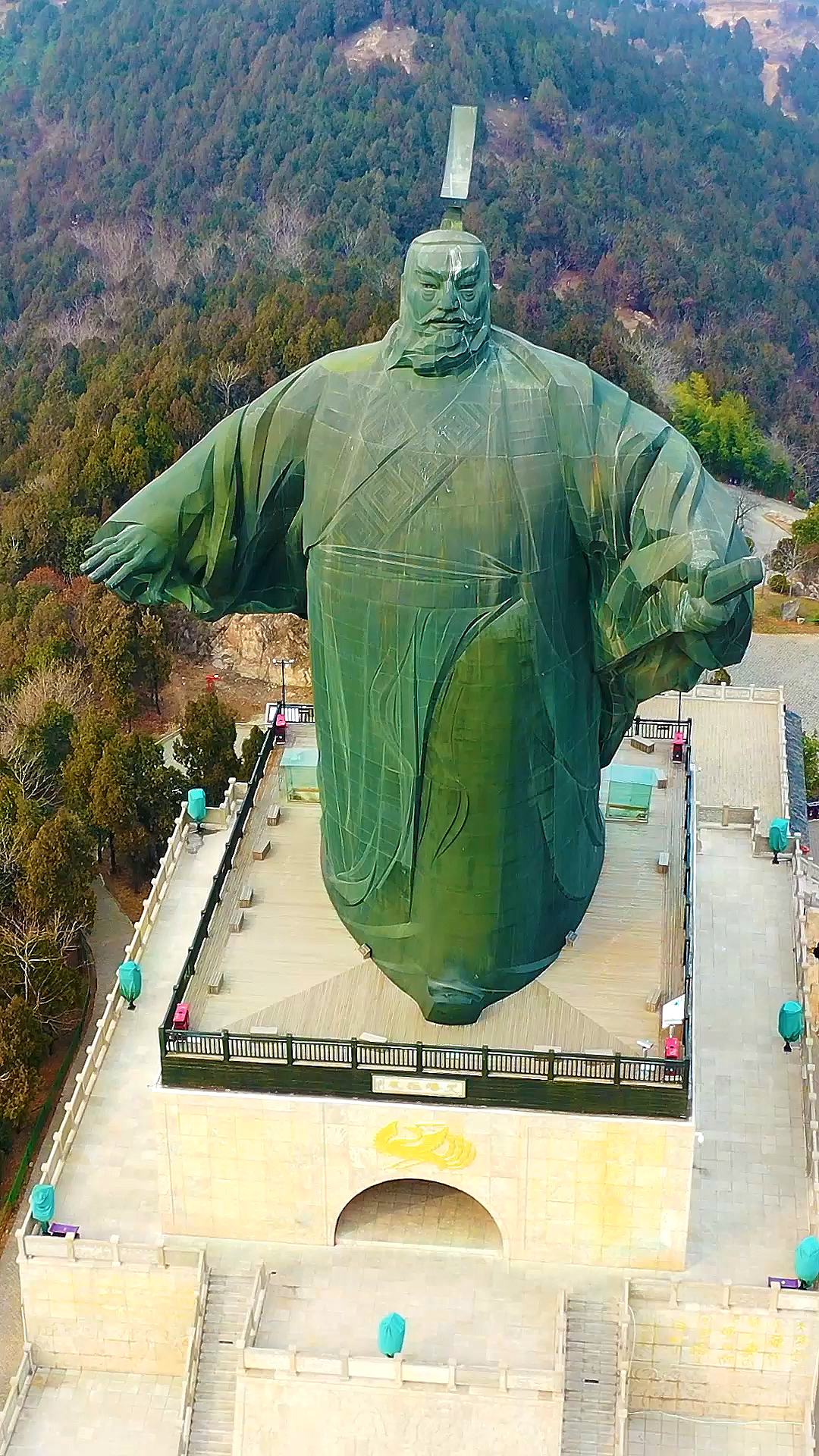 大汉雄风景区刘邦雕像图片