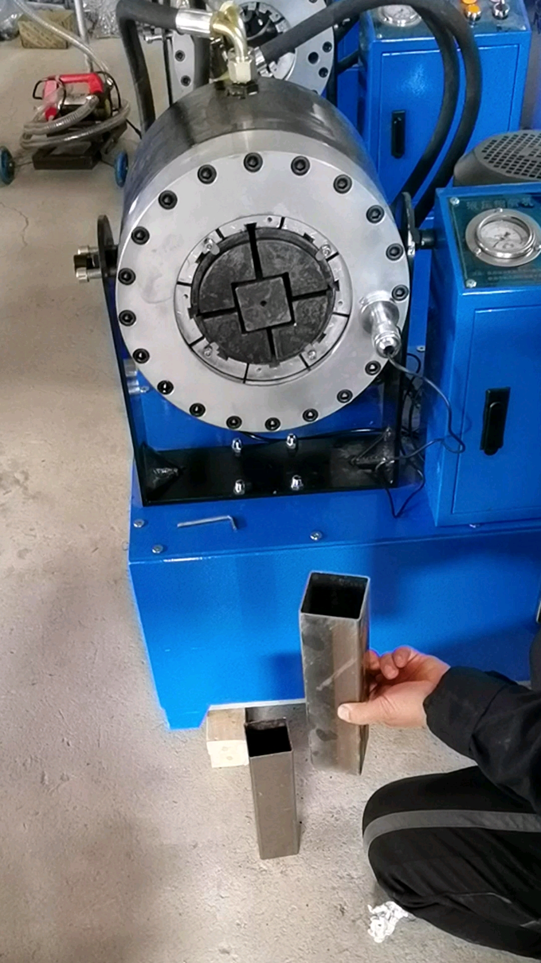 方管缩管机#6*6方管对插