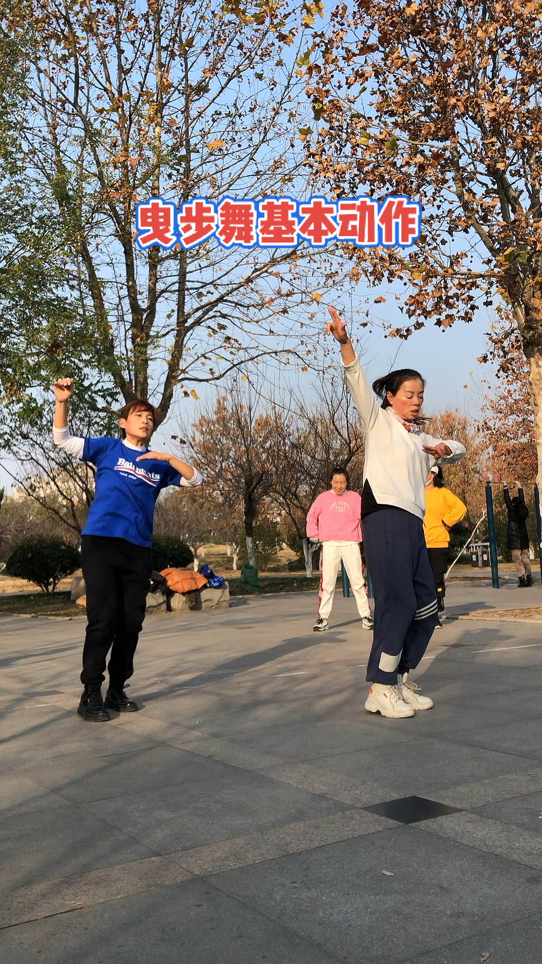 曳步舞#曳步舞动作中的后飘 点转