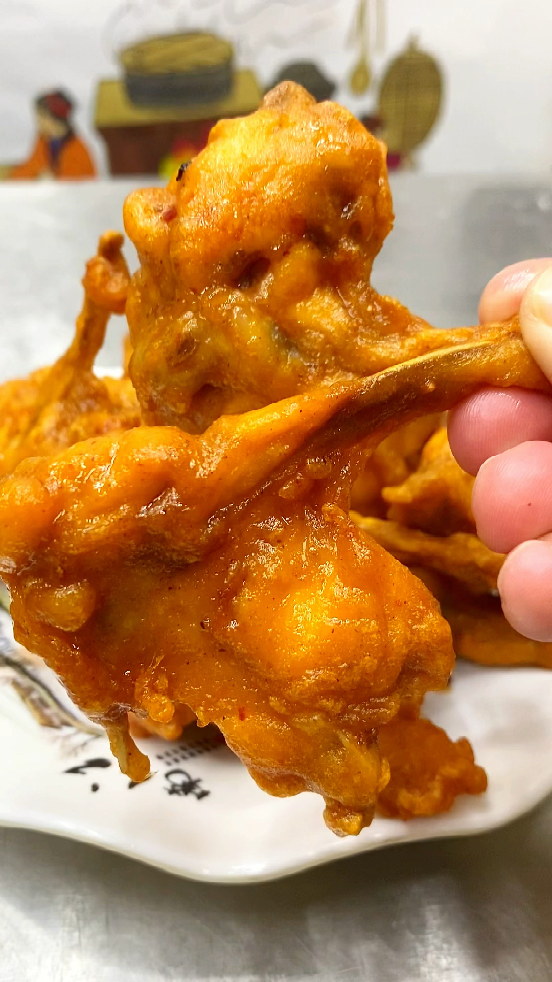 炸鸡#御膳炸鸡叉骨做法哪里教学-度小视