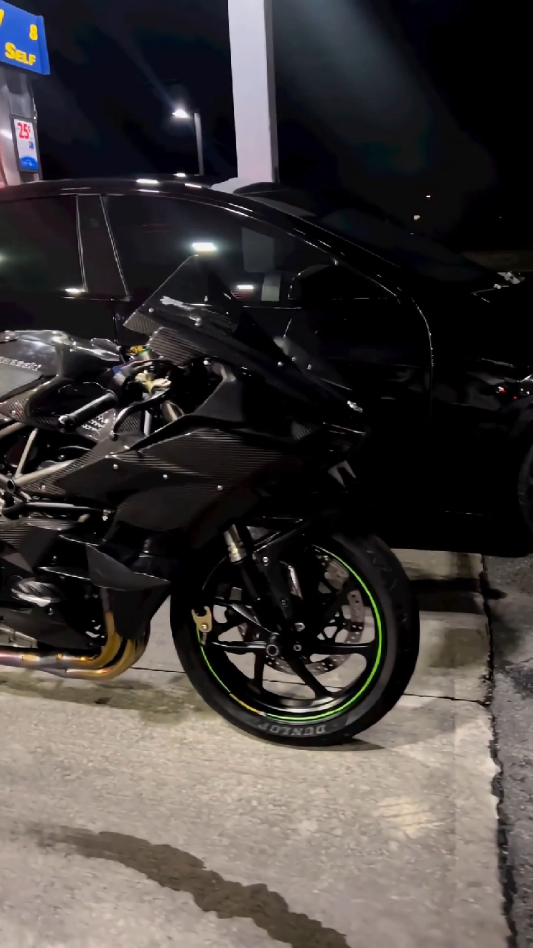 摩托车#碳纤维川崎跑车