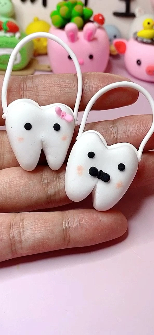 粘土教程#牙齿背包