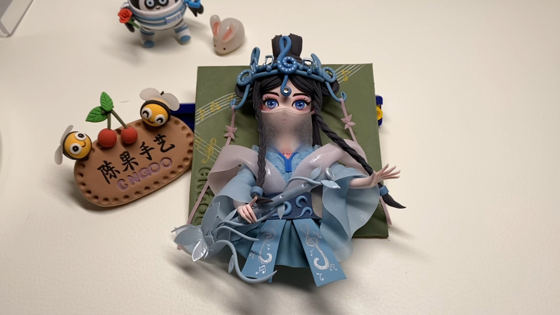 手工制作#叶罗丽笛公主粘土教程古风小姐姐粘土教程