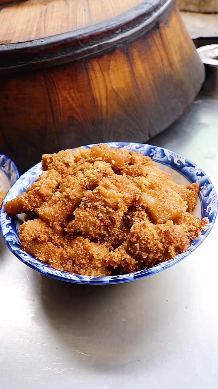 家乡特色美食#教你怎么做湖南肤子肉(粉蒸肉)