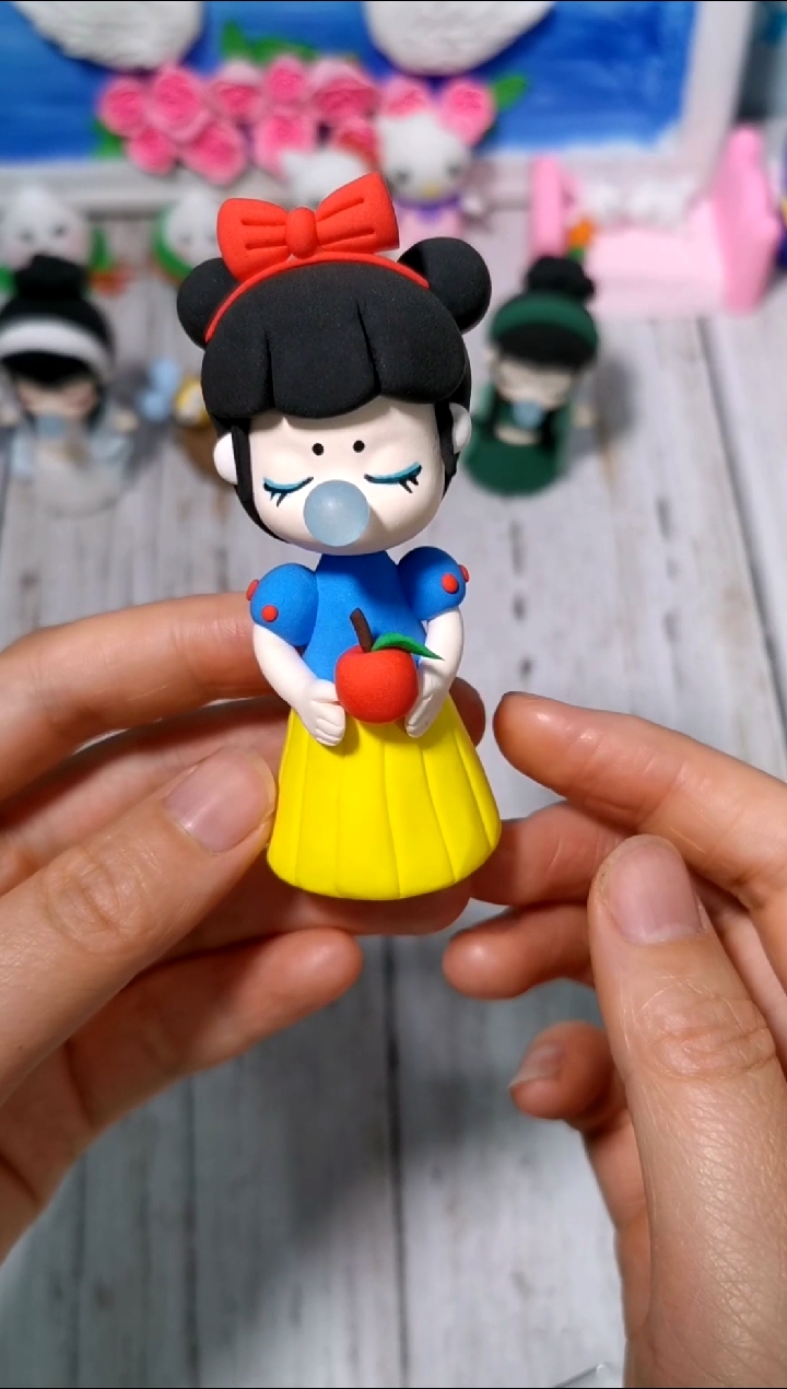 超轻粘土#粘土盲盒.白雪公主