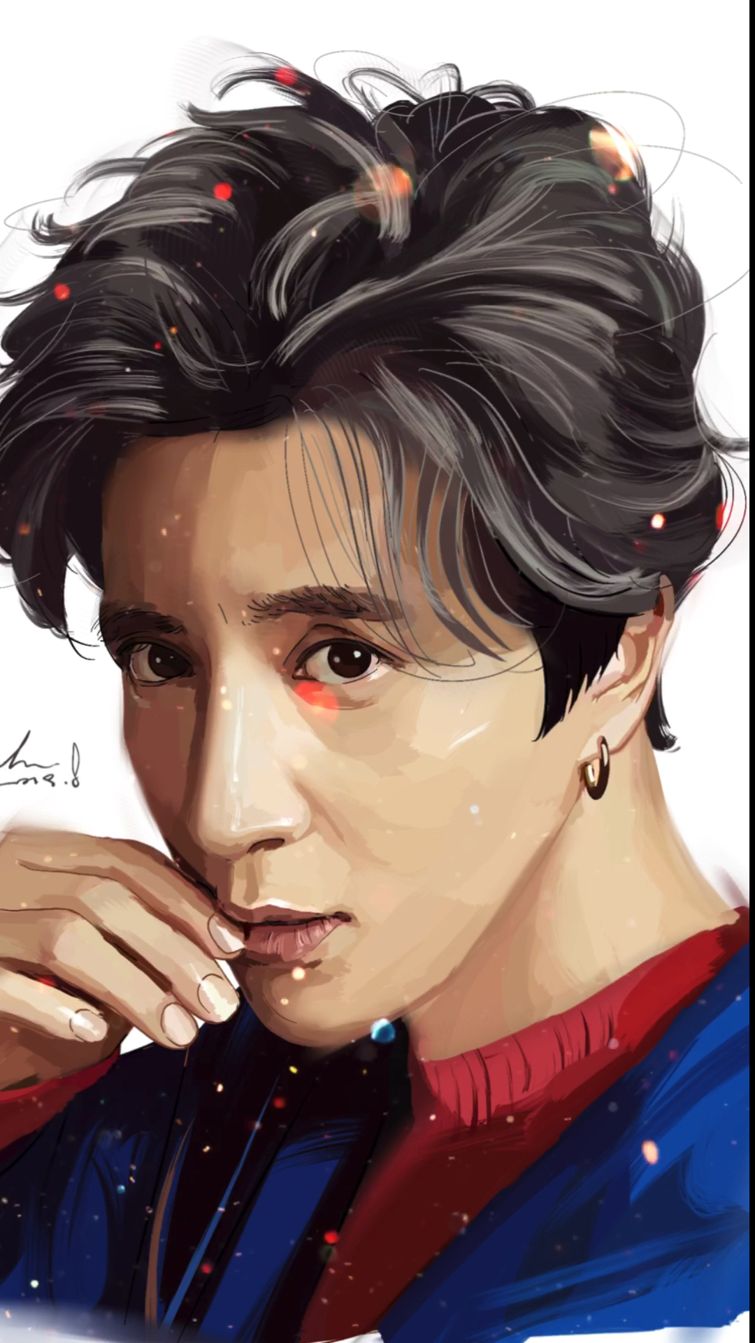 化妆前化妆后#坚持看完,说说还想看我画谁.【手绘/薛之谦】