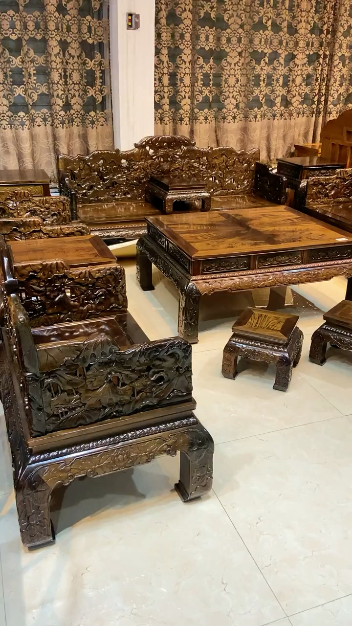 红木古典家具金丝楠木沙发