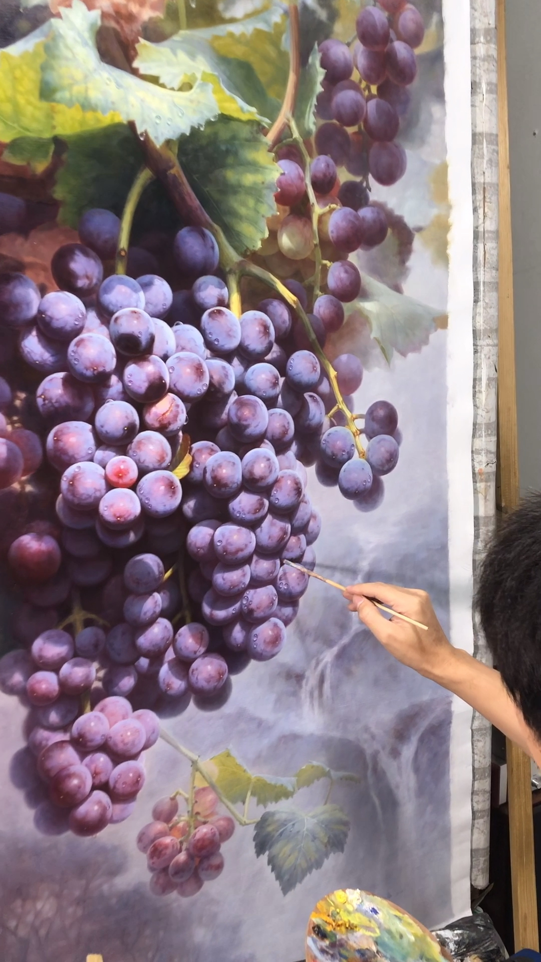 画画,郑炳章油画作品《紫气东来》-度小视