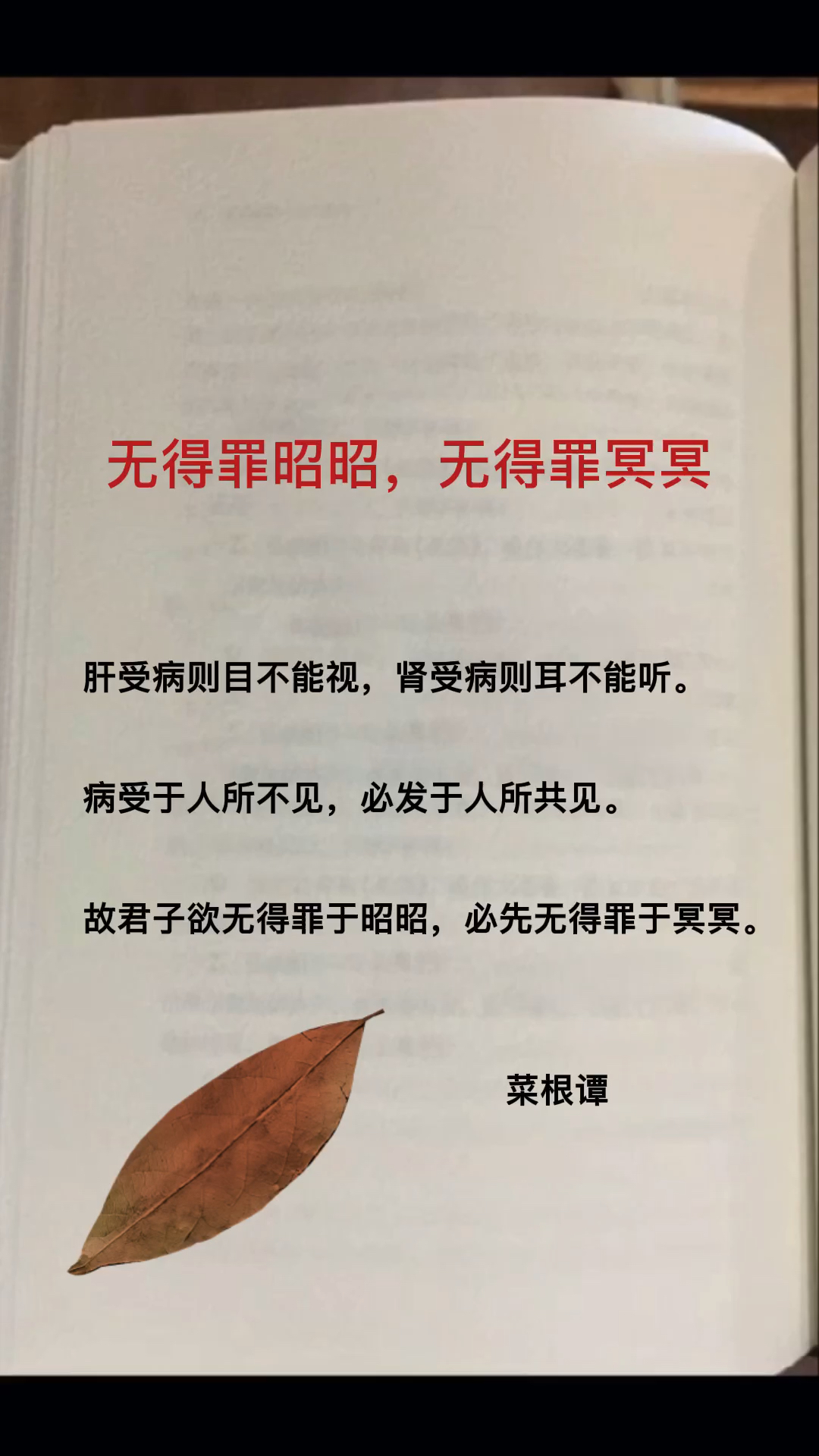 读书手抄报制作传统文化国学经典书摘菜根谭