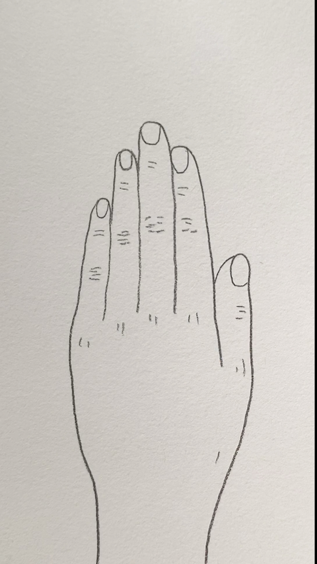 画画#5个9画手背简单有趣