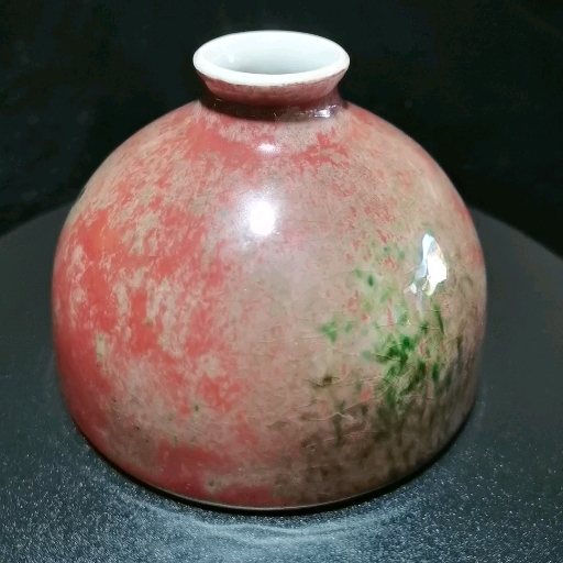 瓷器#清康熙早期豇豆红釉太白尊