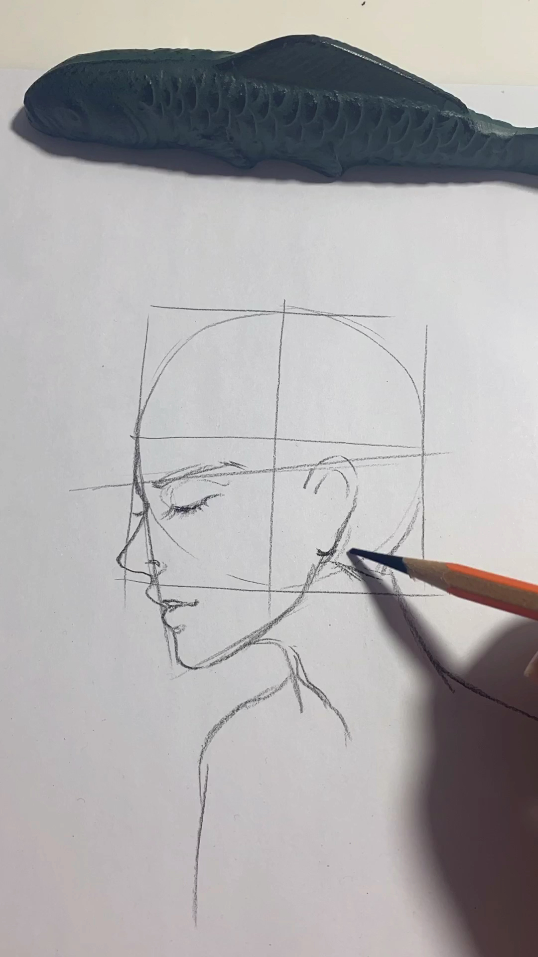 漫画侧脸的打型方法!画不好侧脸的可以试一试这种方法!