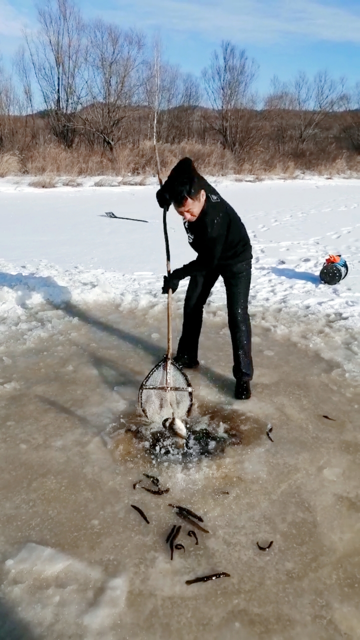 高手在民间#看东北这鱼海了,你就捞吧