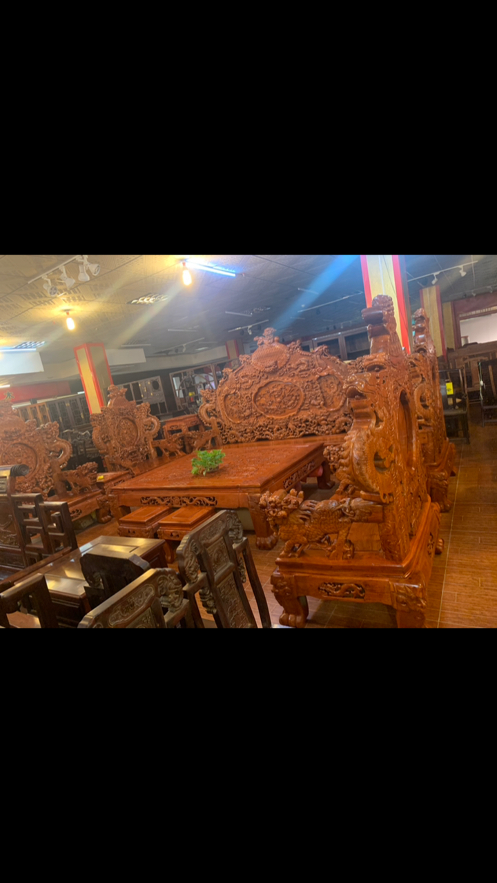 缅花宝鼎沙发十二件套