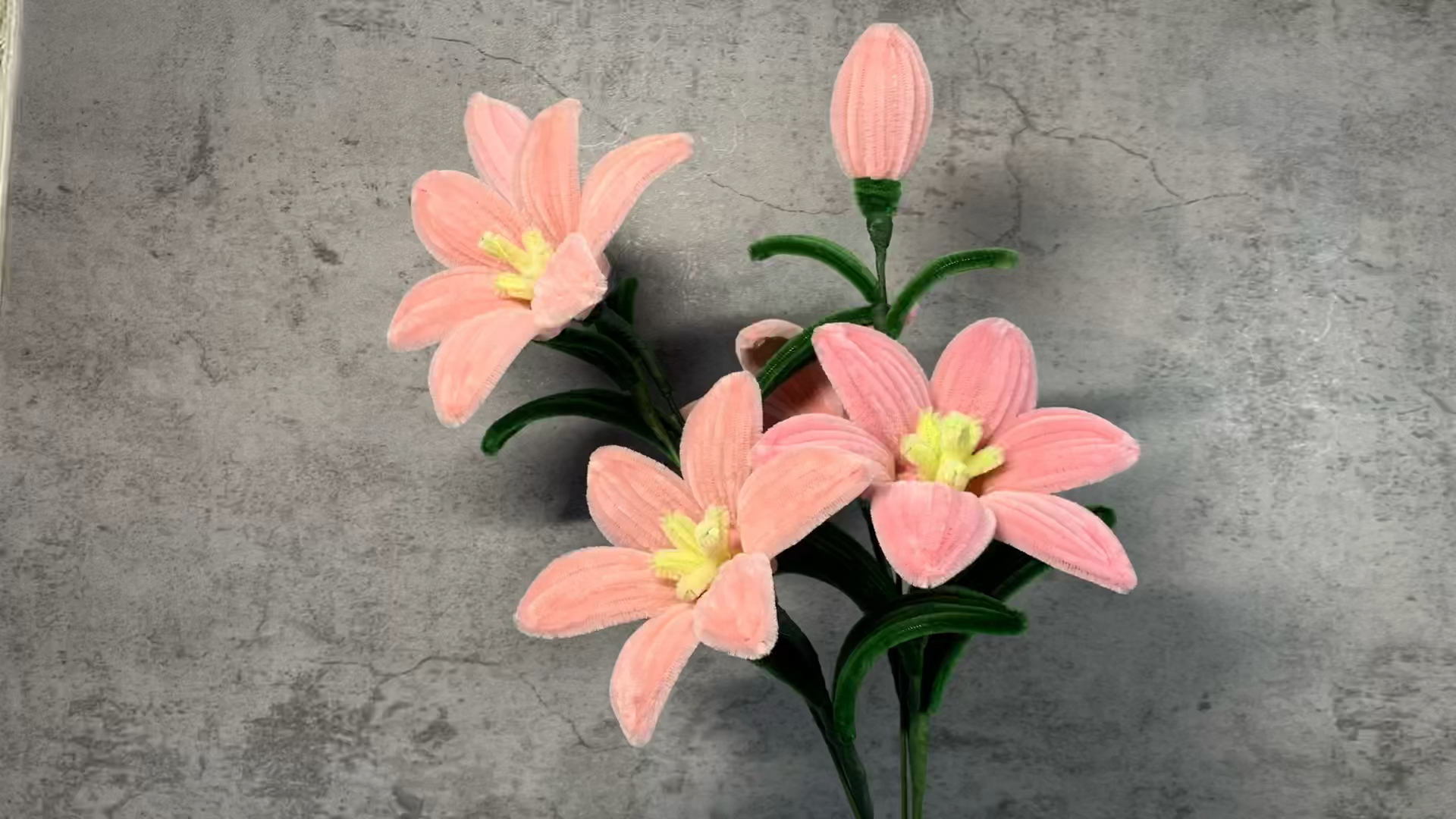 创意手工diy#手工制作扭扭棒百合花教程