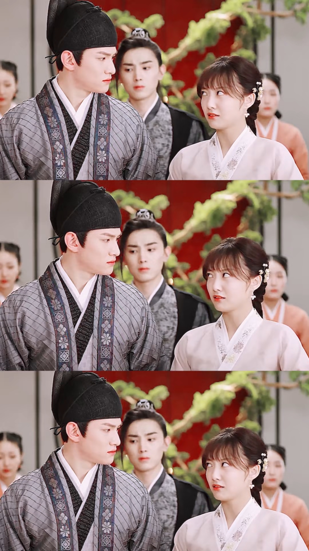 花好月又圆看给两个新郎官吓的