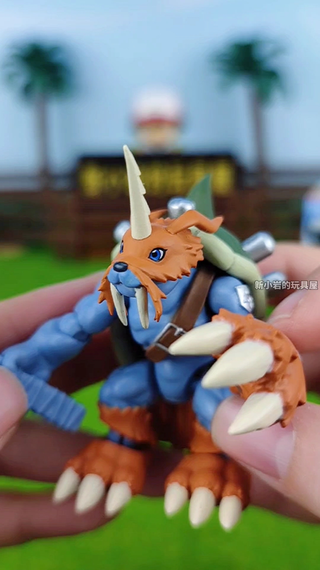 数码宝贝掌动祖顿兽难得出手办的祖顿兽,细节还是不错的-度小视