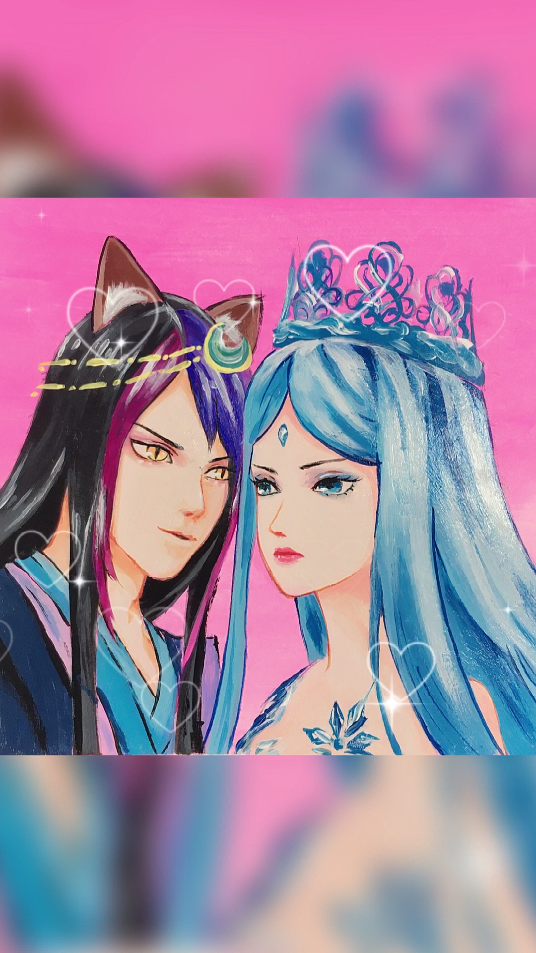 画画原来如此简单#冰公主和颜爵有人喜欢吗?-度小视