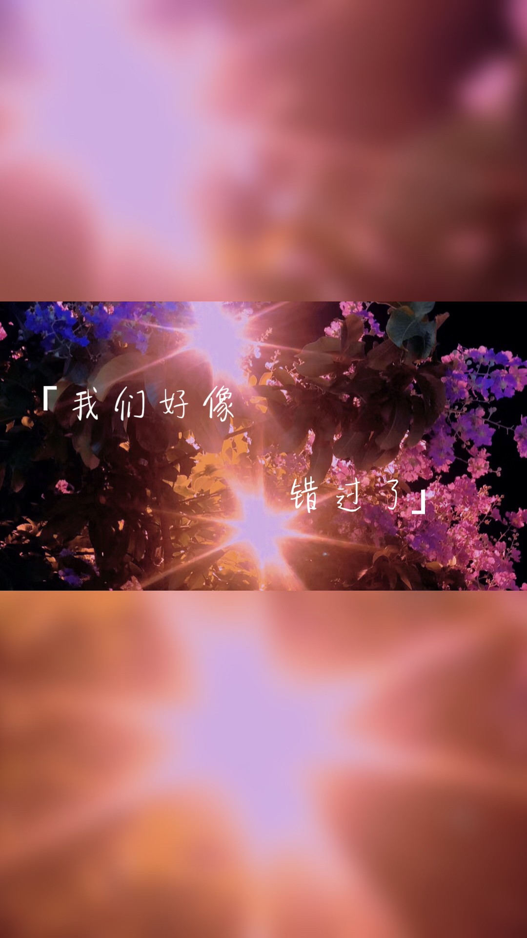 扎心情感语录#我们好像错过了