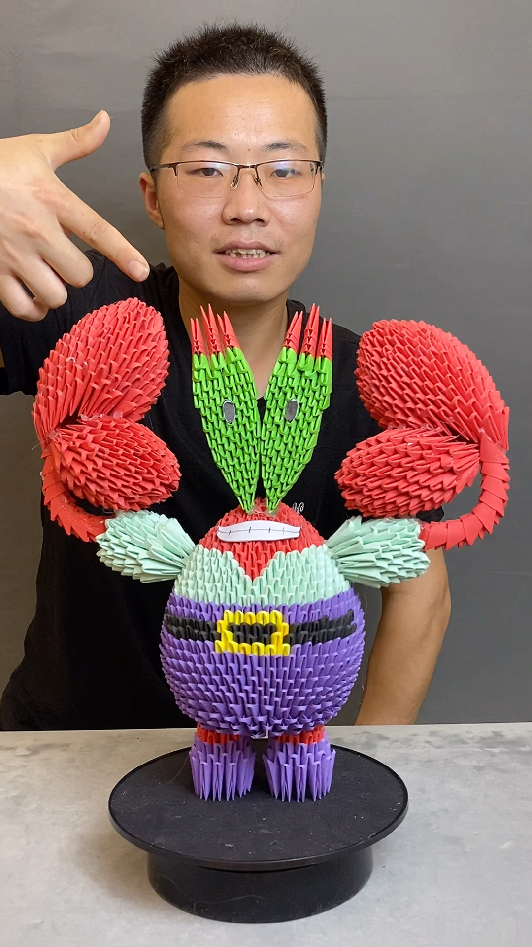 手工制作#你们最爱的蟹老板来啦