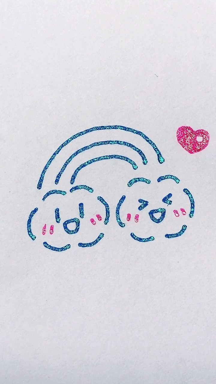 简笔画#简单画可爱小云朵