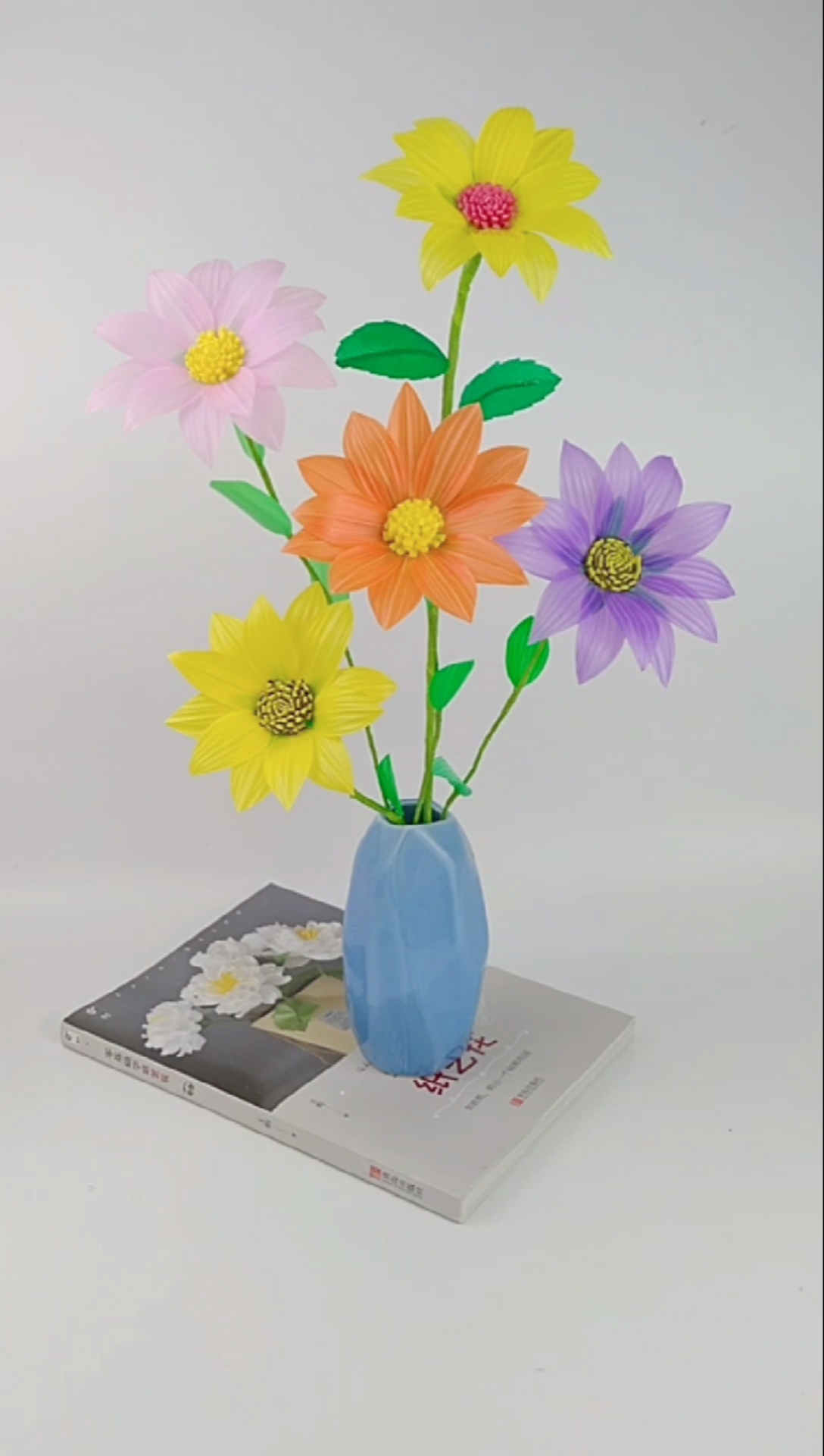 全民手工变废为宝#吸管包也能做成如此艳丽的花花真是太美了,看完还