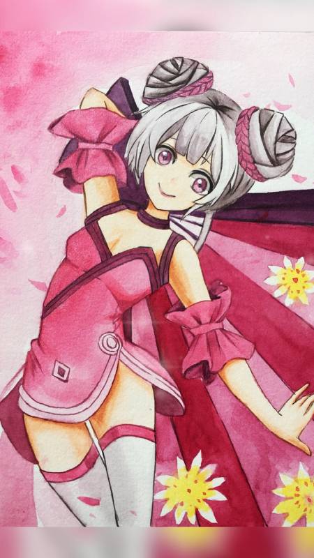 王者荣耀小乔#水彩画小乔原皮～下个视频出哪个角色呢?