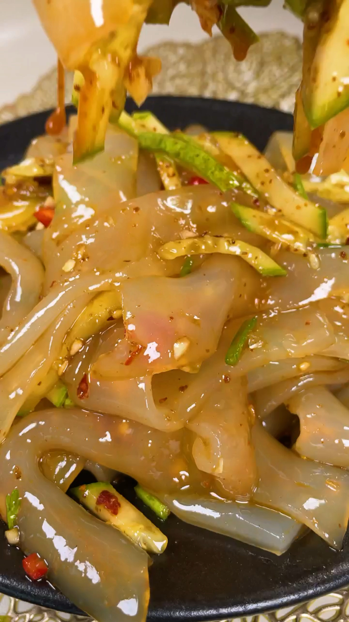 美食#凉拌大拉皮