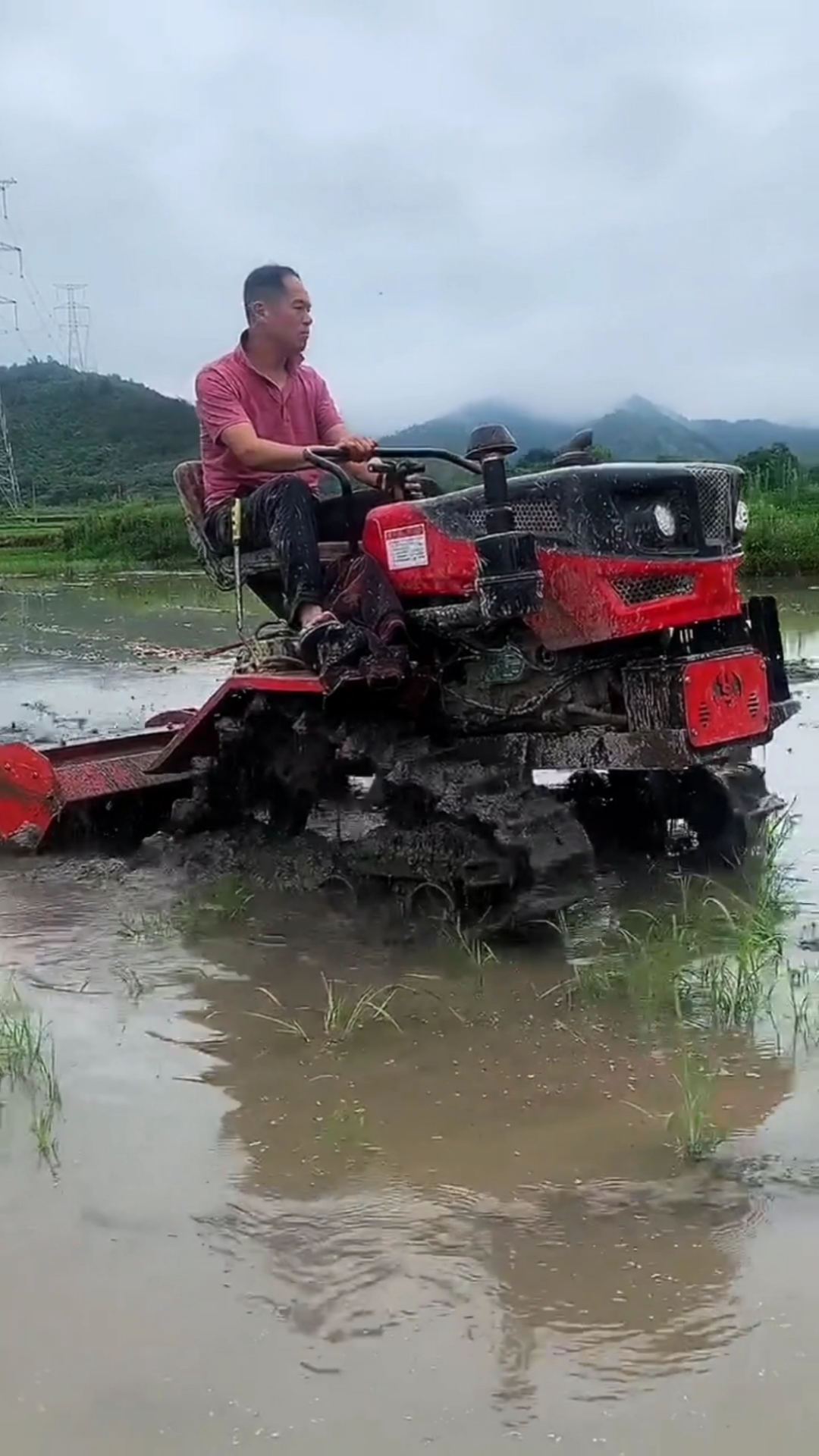 拖拉機#水旱兩用多功能履帶耕田機