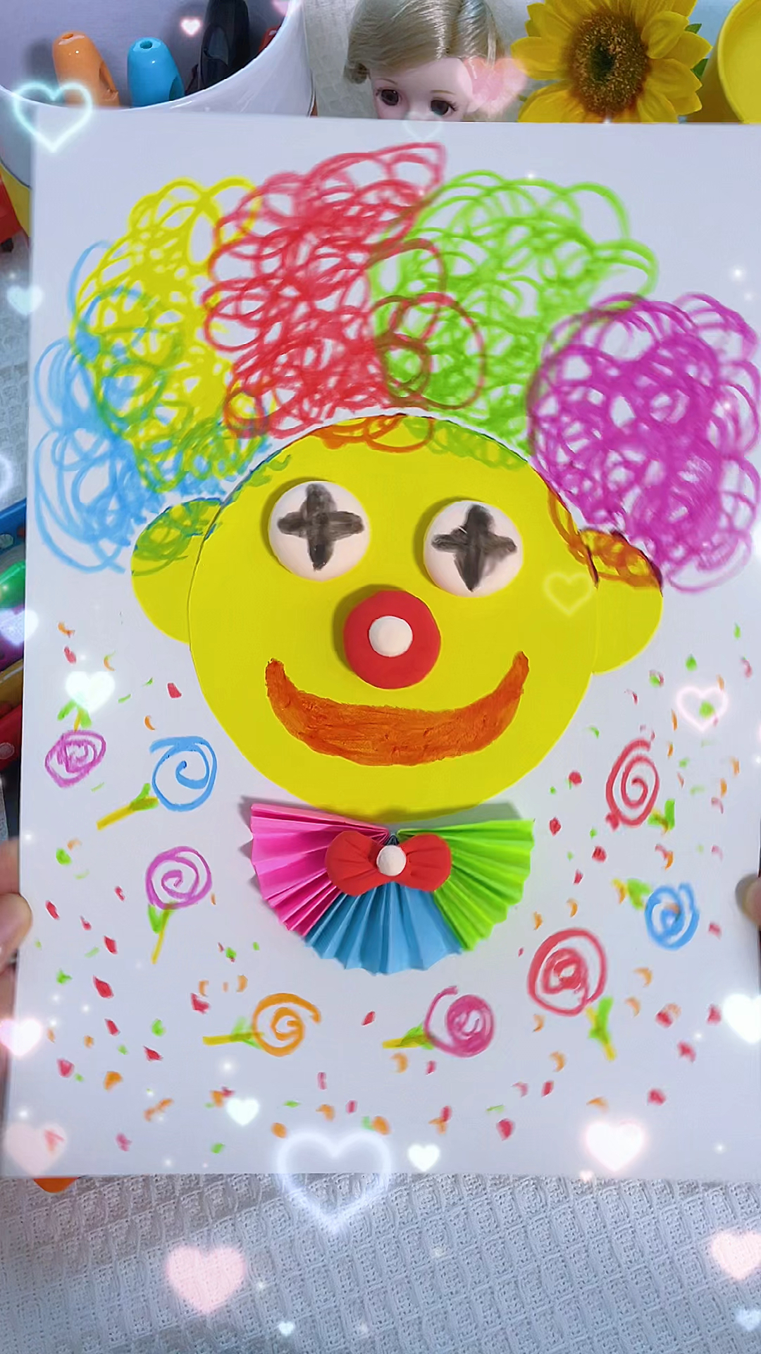 一起来做个手工小丑吧