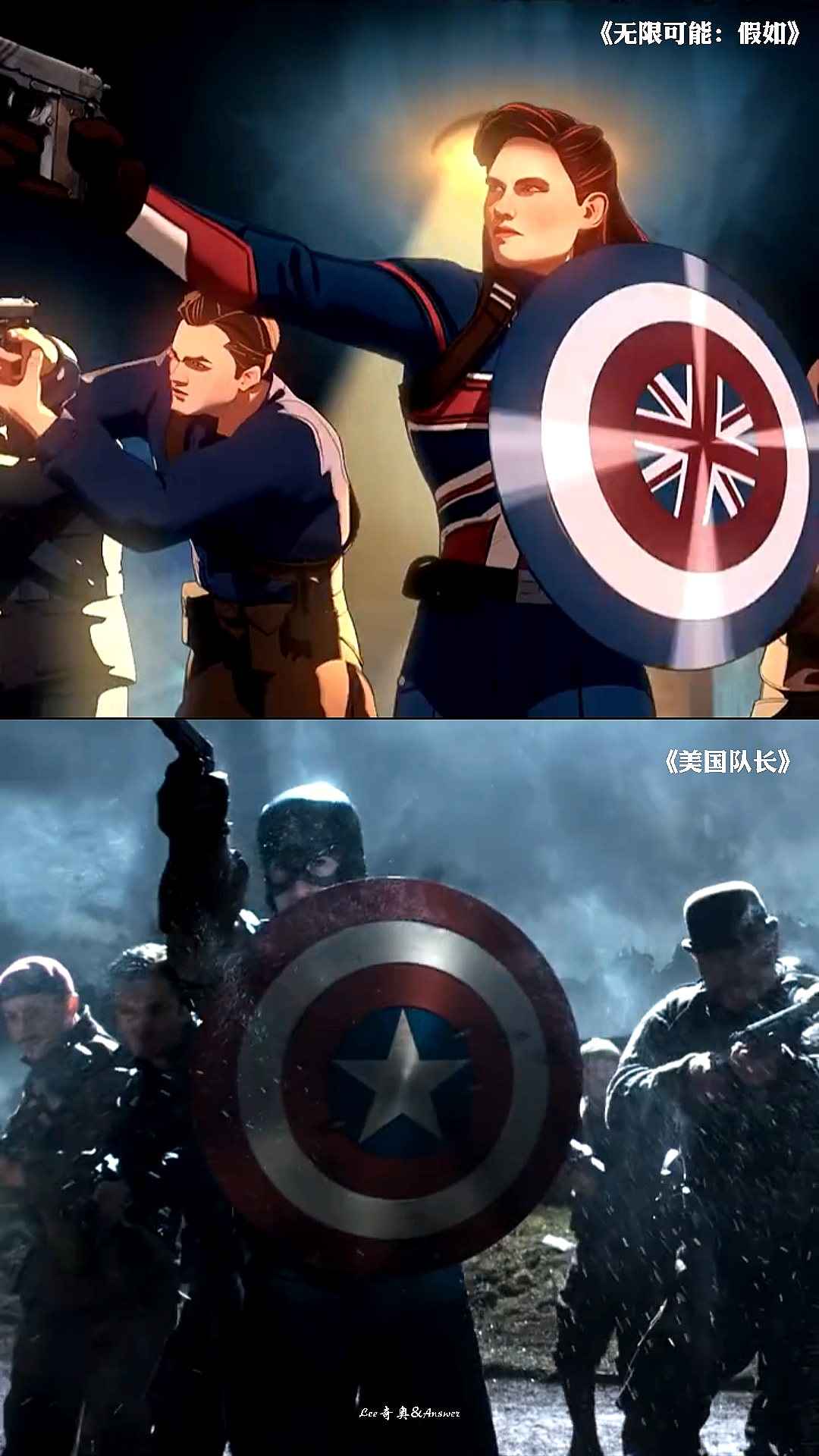 我要上热门#卡特队长vs美国队长身处不同的宇宙上演似曾相识的故事