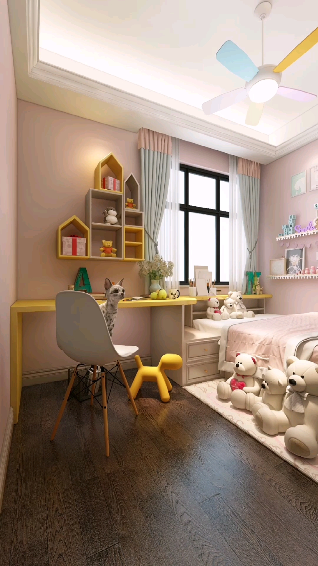 7平米儿童房能设计出这样的空间已经很满意了