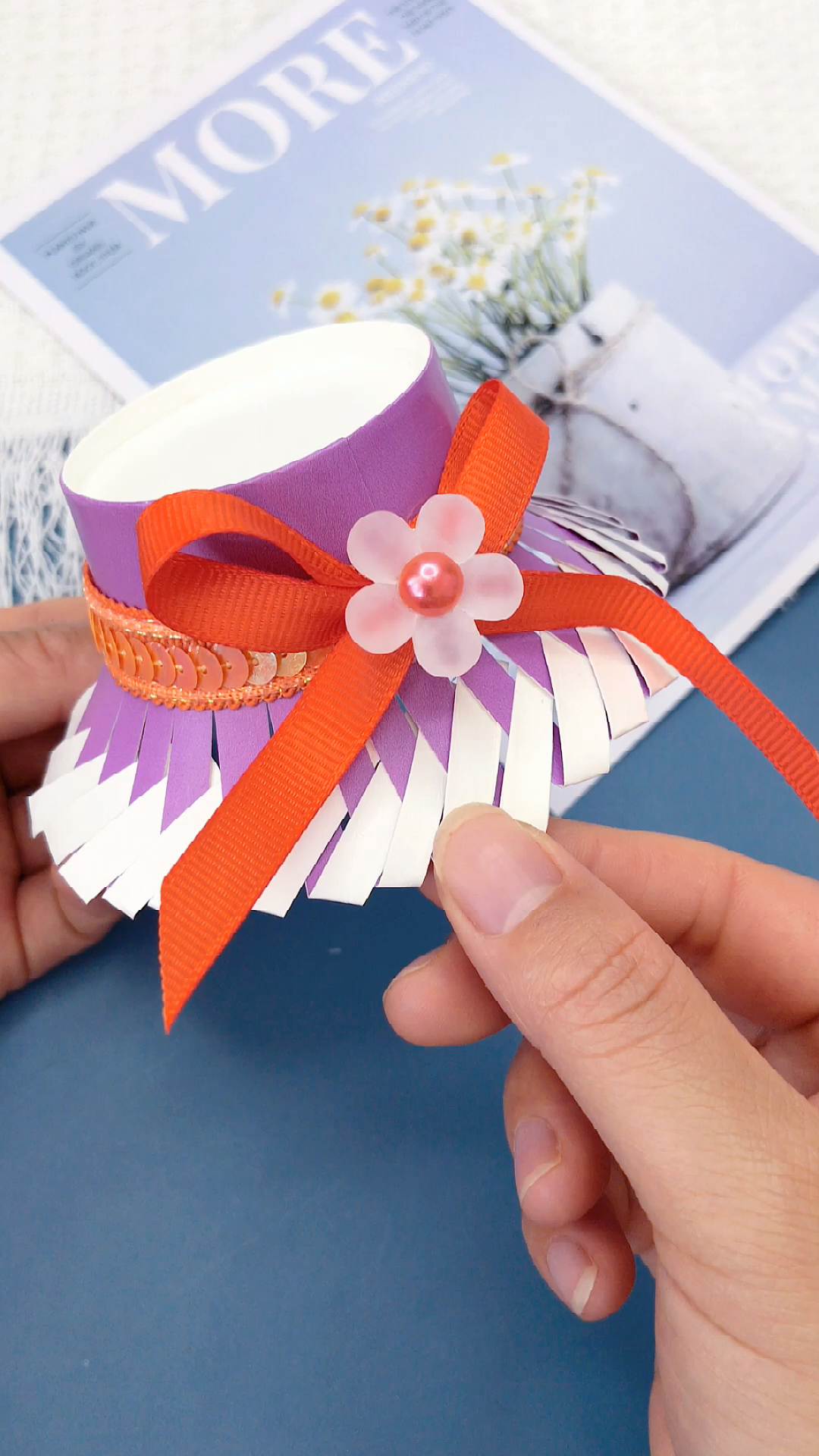 纸杯手工#一次性纸杯做漂亮的公主帽-度小视