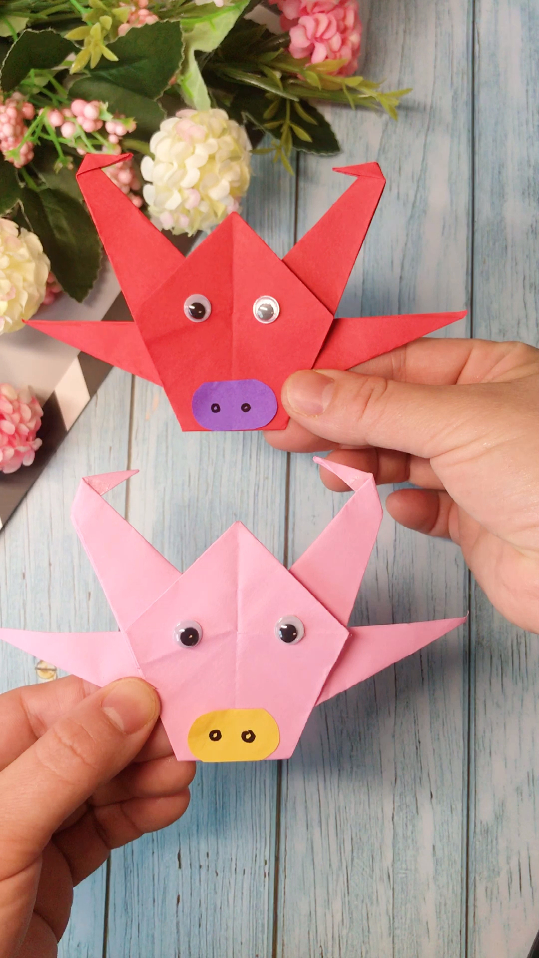 手工折纸#牛年折一只小牛,简单又好看