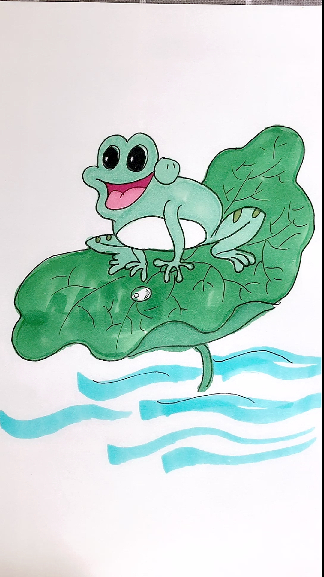 儿童简笔画#小青蛙