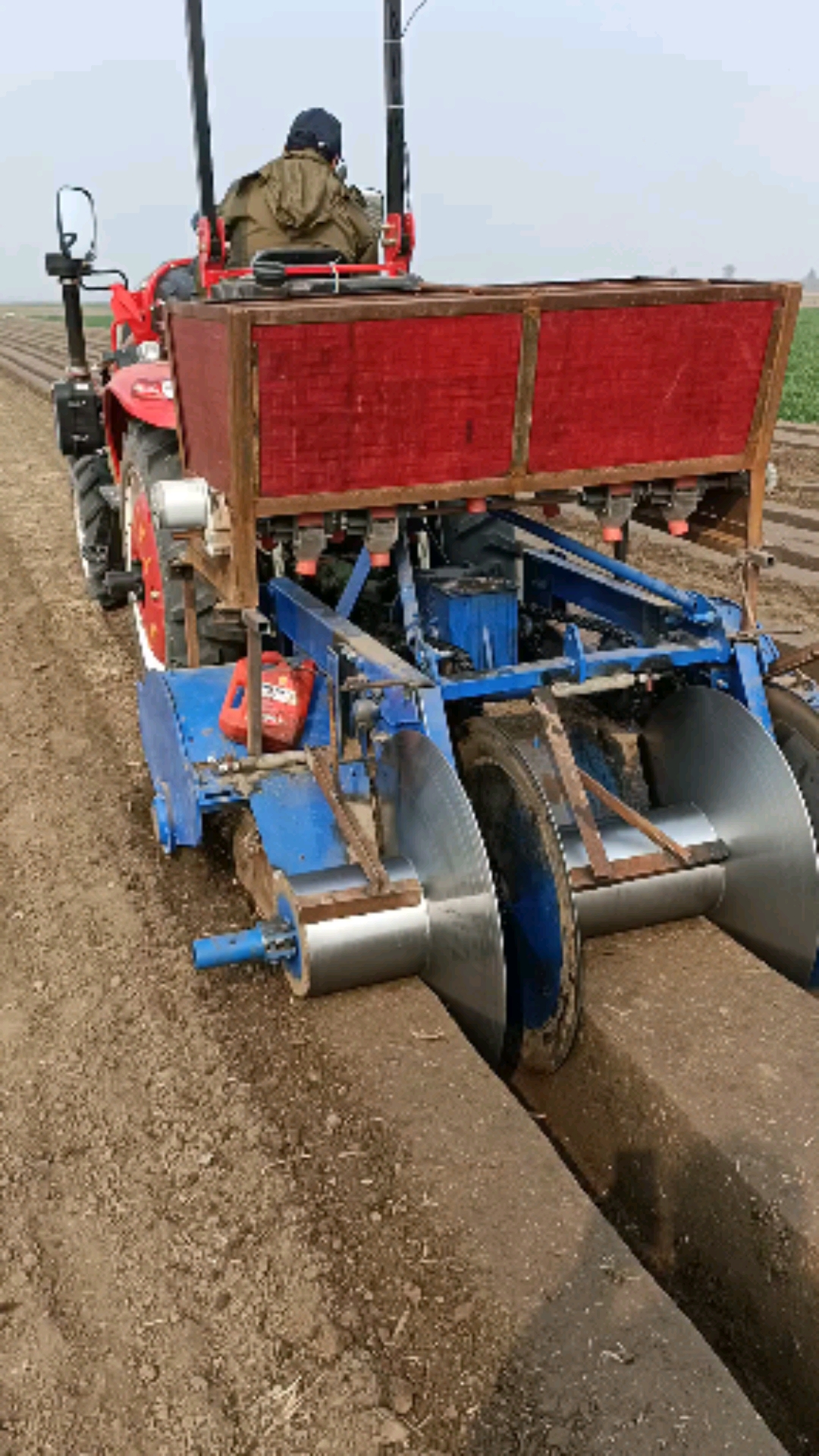 好物测评#大葱大姜开沟起垄机