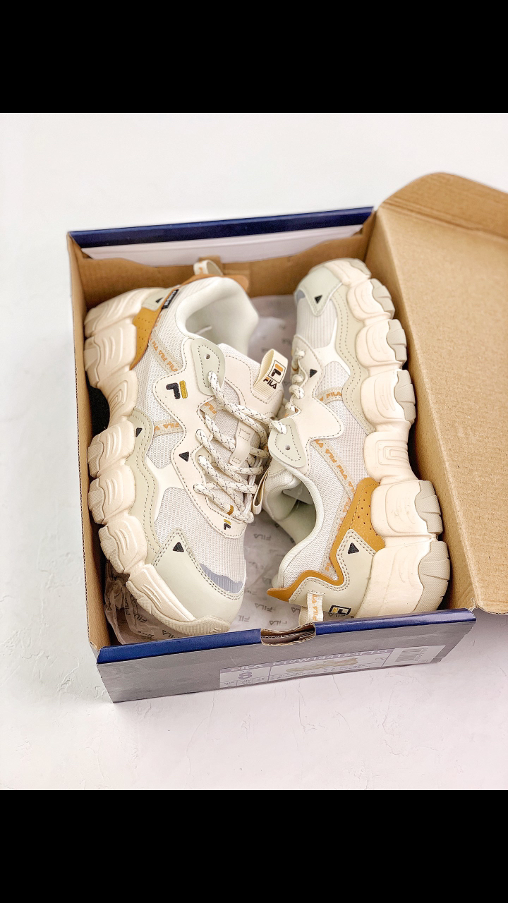 fila猫爪鞋斐乐情侣猫爪鞋男女老爹鞋2022秋新款休闲运动鞋子-度小视